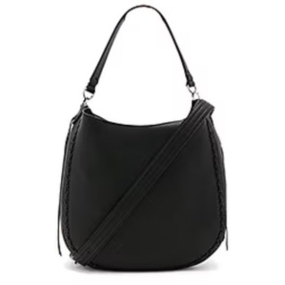 Rebecca Minkoff Handbags - NEW Rebecca Minkoff Black Leather Convertible Hobo with Whipstitch - NWT